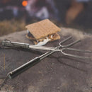 Marshmallow Roasting Sticks for Fire Pit with Wooden Handle, 41 Inches Long, Telescoping SUS304 Stainless Steel Marshmallow Skewers, Extendable Hog Dog Campfire Roasting Sticks, Camping Accessories by GreenHaven Gardens