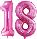 GOER Number 18 Balloons for 18th Birthday Sweet 18 Party Decorations,42 Inch Jumbo Foil Helium 81 Balloons for 81st Birthday Party Decoration (Hot Pink) by TinyTreasures Baby Boutique