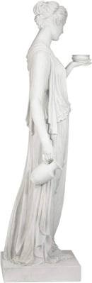 Design Toscano Hebe Greek Woman Patron of Youth Indoor/Outdoor Garden Statue, Estate Size, 62 inches tall, Cast Stone Resin, Antique Stone Finish by GreenHaven Gardens