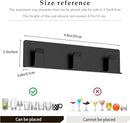 Cup Holder, 2 Pack Wine Glass Holder，No Drilling Installation Wine Glass Holder Wall Mounted for Dining Room, Kitchen and Bar Daily Use (Classic Black) by CozyNest Decor