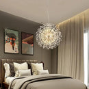 Modern Crystal Chandelier, Sputnik Dandelion High Ceiling Hanging Lamp, Large Beaded Gold Pendant Light for Living Room Dining Room Kitchen Island Bedroom (Gold 16Lights) by CozyNest Decor