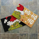 Gertmenian Disney Mickey Mouse Doormat Rug Retro Front Door Coir Mat Welcome Home Indoor Outdoor Entryway Carpet, 2-Pack 20x34, The Grinch Ho Ho Ho/Santa by CozyNest Decor