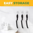 Cleaning Brush - 3 Pcs Hard Bristle Crevice Cleaning Brush, Grout Brush, Scrub Brush for Tile Grout Crevice, Gap Cleaning Tools for Bathroom Kitchen Toilet Window Track (3, Black) by CozyNest Decor
