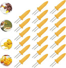 Corn on The Cob Holders, Stainless Steel Heat Resistant Non Slip Barbecue Corn Prongs Skewers for BBQ, Cooking, Birthday Party (20,3.54IN) by GreenHaven Gardens