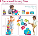LTKFFFdp Baby Stacking Toys for Toddler 1-3, Nesting Cup Shape Sorter for Infant 6 to 12-18 Month, Learning Stackable Block, Birthday Gift for Girl Boy 9 Month by TinyTreasures Baby Boutique