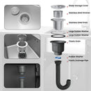 Outdoor Kitchen Sink with Hose Hook up, Stainless Steel Worktable Kitchen Cabinet Island, Grill Prep Table Work Station, Grill Cart for Garden, Backyard and Lawn by GreenHaven Gardens
