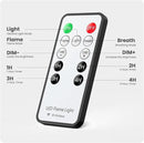 Hompavo 【Upgraded】 LED Flame Lights with Remote & Timer, 4-Mode Rechargeable Battery Operated Flameless Candles, Waterproof Pillar Flickering Lanterns for Bathroom Patio Wedding Halloween Home Decor by GreenHaven Gardens