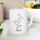Elf With Box Coffee Mug Gift For Men Boy Grandson Christmas, Personalized Name Kids Accent Teacup, Customized Elf Travel Coffee Cup Gift For Nephew on Birthday Christmas, Elves White Mug 11 Oz 15 Oz by TinyTreasures Baby Boutique