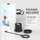 OTPEIR Portable Blender for Shakes and Smoothies with 11.83 Oz Travel Cup and Lid,Durable Stainless Steel Blades for Juice Blending Performance, Black by TinyTreasures Baby Boutique