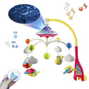 Mini Tudou Musical Baby Crib Mobile Toy with Lights and Music, Star Projector Function and Cartoon Rattles, Remote Control Musical Box with 108 Melodies, Toy for Newborn Sleep by TinyTreasures Baby Boutique