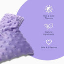 Mumu Wraps Heating Pad Microwavable - Lavender Scented Microwave Heating Pad for Pain Relief, Cramps, Muscle Ache, Joints, Neck, Shoulder, Back Pain, Warm Compress Moist Heat Pack (Lavender) by CozyNest Decor