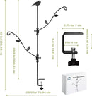 Deck Bird Feeder with Multi-Hooks and Adjustable Branches for Porch by GreenHaven Gardens