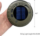Solar Camping String Lights Roll Up 32.8FT, Rechargeable via Solar and USB, Waterproof Portable 2 in 1 Camping String Lights Lamp for Outdoor Camp Tent Garden Party Festival Decorations by GreenHaven Gardens