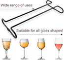 Enenes Heavy Duty Metal Stemware Rack 2 Pack, 10.3 Inch Under Cabinet Hanging Wine Glass Holder for Kitchen Bar, Organize Cups, Goblets, Wine Glasses by CozyNest Decor