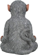 Meditation Monkey Stretching Monkey Statue-Resin Zen Animal Yoga Figurine for Outdoor Lawn Decor for Flower Beds, Fairy Gardens, and More by GreenHaven Gardens