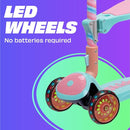 SKIDEE Kick Scooters for Kids Ages 3-5, Adjustable Height Foldable Scooter with Removable Seat, 3 LED Light Wheels, Rear Brake, Wide Standing Board, Suitable Up to 12 Year Old Boys/Girls by TinyTreasures Baby Boutique