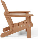 Westin Outdoors Laguna WO Home Furniture Adirondack Chair 4 PC Set Classic Outdoor Patio Folding Chair for Bon Fire Pit Lawn Backyard Beach Plastic Weather-Resistant (Teak) by GreenHaven Gardens