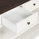 Solid Wood Console Table,Sofa Table with Storage Drawers and Bottom Shelf,Entryway Table for Entry Hallway Foyer Sofa Couch Table,Fully Assembled (48.8" Antique White) by CozyNest Decor