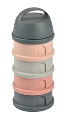 BEABA Formula and Snack Container, Baby Formula Dispenser, Toddler Baby Snack Storage Container, Holds up to 11 Doses of Milk Powder Per Compartment, Made in France, Rose by TinyTreasures Baby Boutique