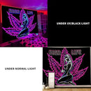 ADDWel Blacklight Tapestry for Bedroom, Tapestry Glow In The Dark, UV Reactive Black Light Posters Wall Hanging for Bedroom Dorm Living Room Backdrop Decor by CozyNest Decor