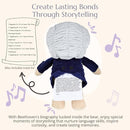 Ludwig Van Beethoven Virtuoso Bear – Plays 40 Mins of Classical Music, Educational & Soothing Musical Teddy Bear for Babies & Toddlers, Ideal by TinyTreasures Baby Boutique