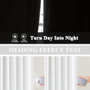 Vision Home White Pinch Pleated Full Blackout Curtains 60 inch Wide Thermal Insulated Window Panels 108 inch for Bedroom Living Room Darkening Pinch Pleat Drapes with Hooks Back Tab 9 FT 60"Wx108"Lx1