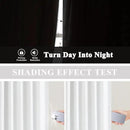 Vision Home White Pinch Pleated Full Blackout Curtains Thermal Insulated Window Curtains 90 inch for Living Room Bedroom Room Darkening Pinch Pleat Drapes with Hooks Back Tab 2 Panel 40" Wx90 L by CozyNest Decor