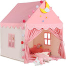 Wilwolfer Kid Tent with Mat, Star Lights - Kids Play Tents for Toddlers Kids Tents Indoor Playhouse - Princess Tent for Girls Toy House Gift (Pink with Cloth) by TinyTreasures Baby Boutique