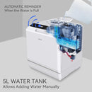 Hermitlux Countertop Dishwasher, 5 Washing Programs Portable Dishwasher With 5-Liter Built-in Water Tank, No Hookup Needed by TinyTreasures Baby Boutique