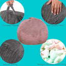 Bean Bag Chairs with Faux Rabbit Fur Cover, 4 ft Giant Memory Foam Bean Bag Chairs for Adults/Teens with Filling,Ultra Soft Faux Fur Fabric, Round Fluffy Sofa for Living Room Bedroom College Dorm by TinyTreasures Baby Boutique