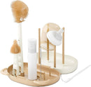HOEREV Portable Baby Silicone Bottle Brush Set Include Pacifier Brush, Straw Brush, draining Rack, Portable Box by TinyTreasures Baby Boutique