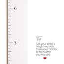 Wooden Growth Chart for Wall - Size Height Chart for Kids, Growth Measuring Board and Kids Height Wall Chart, Growth Chart for Kids, Height Chart for Wall - Modern White (63"x6.7") by TinyTreasures Baby Boutique