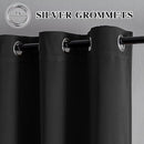 Blackout Curtains Custom Size for Bedroom 1 Panel, Thermal Insulated Blackout Curtains, Solid Grommet Privacy Room Darkening Drapes for Living Room Window (Customsize, Dark Grey) by CozyNest Decor