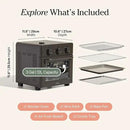 Our Place Wonder Oven | 6-in-1 Air Fryer & Toaster Oven with Steam Infusion | Compact, Countertop Friendly, Fast Preheat, Multifunctional | Air Fry, Toast, Roast, Bake, Reheat & Broil | Char by CozyNest Decor