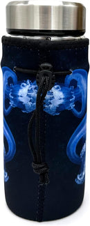 Neoprene Bottle Sleeve, Portable Insulator Cover for 18-20 Oz Water Bottle (Jellyfish) by TinyTreasures Baby Boutique