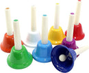 Murtenze 8Pcs Diatonic Colorful Metal Handbells Set, 8 Note Musical Bells for Holiday Birthday Gift Music Teaching(13.5cm x 7.5cm) by TinyTreasures Baby Boutique