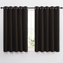 NICETOWN Blackout Curtains Panels for Window - Triple Weave Energy Saving Thermal Insulated Solid Grommet Blackout Drapes for Kitchen (1 Pair, 66 inches by 54 Inch, Toffee Brown) by TinyTreasures Baby Boutique