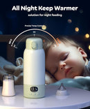 Portable Bottle Warmer 17oz Large Capacity Bottle Warmer for Travel, Fast Heating for Breast Milk Formula and Milk, Suitable for Baby Outdoor Airplane and Car Green5 by TinyTreasures Baby Boutique
