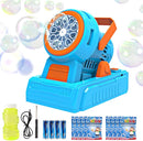 Automatic Bubble Machine 10 Holes Bubble Blower 20000+ Big Bubbles Per Minute Bubbles for Kids Portable Bubble Maker Operated by USB or Batteries for Outdoor Birthday Gifts Wedding Easter Party Favor by TinyTreasures Baby Boutique