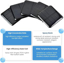 SUNYIMA 10pcs Mini Monocrystalline Solar Cells Solar System Kit 50mm X 50mm/1.96" X 1.96" 2V 160MA for DIY Charge Solar Panels by CozyNest Decor