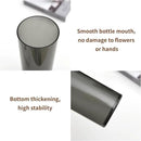 Flower Vase, Non-breakable Vases, 4" W x 8" H, Acrylic Grey Vase, Aesthetic Room Decor Cylindrical Modern Flower Vases for Table Centerpiece, Home Decor, Women Floral Arrangement Gift by GreenHaven Gardens