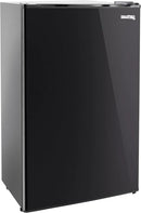 RecPro 3.3 Cu Ft 12V RV Refrigerator | Black Fridge with Adjustable Shelves, 18-Can Door Storage, Reversible Door | 7 Temp Settings, Frost-Free | Ideal for RVs & Small Spaces by CozyNest Decor