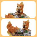 Squirrel Statues Gutter Downspout Extension Statues Garden Decoration,Resin Statue Outdoor Decor,Animal Downspout Diverter,Decorative Gutter Extension,3"×4" Downspout Extender Diverter Splash Block by GreenHaven Gardens