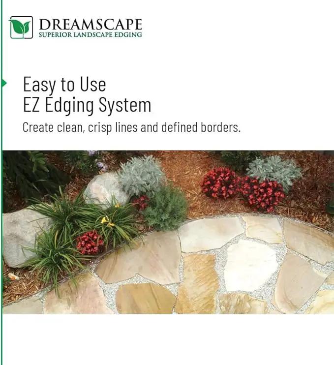 Dreamscape E-Z Edge Aluminum Landscape Edging - 8 Strips, 6ft Each (48ft Total), Brown - Professional Quality Landscaping Border, Metal Divider for Lawn, Garden, Flowerbed…, photo 3 of 7