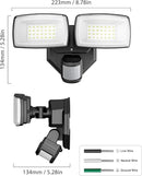 Onforu 32W 2 Head Motion Sensor Outdoor Lights, 3200LM 6500K LED Security Light, Dusk to Dawn, Motion Detector Light for Outside, IP65 Waterproof Flood Lights for Garage, Yard(Black) by GreenHaven Gardens