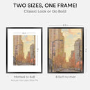 Homeforia Black Picture Frame 8.5 x 11, High End Metal 8.5x11 Poster Frames with Mat 6x8 Photo, 8.5 x 11 Frame Matted to 6 by 8 Art, 8.5by11 Wall or Tabletop Frames, Tempered Glass, Wall Kit, Set of 1 by CozyNest Decor