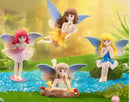 Miniature Fairy Garden Accessories, Fairy Figurine Set, Flower Pot,Garden Wands, Home Decoration, Birthday Cake Topper, 6 Pieces, Children's Outdoor Statues by GreenHaven Gardens