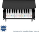 ZIPPY Kids Piano Keyboard, 25 Keys Digital Piano for Kids, Mini Music Educational Instrument Toy, Wood Toy for Toddlers Girls Boys (Black) by TinyTreasures Baby Boutique