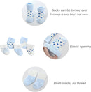 Newborn Baby Boy Girl Caps Mittens Socks Set Cotton Baby Essentials Accessories (Hats+Gloves+Socks) by TinyTreasures Baby Boutique