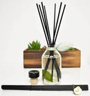 LOVSPA Reed Diffuser Set, Zen White Tea & Ginger Scented Oil Diffuser with Sticks, Home Fragrance Accessories for Bathroom Shelf Decor, Aroma Diffusers for Home or Office Desk, USA Made by CozyNest Decor